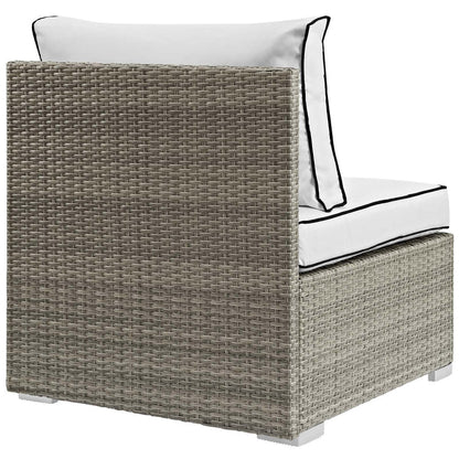 Repose Outdoor Patio Armchair - Light Gray White
