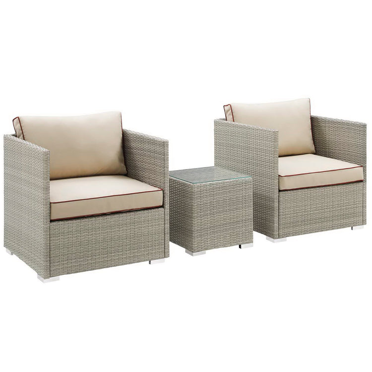 Repose 3 Piece Outdoor Sectional Set - Default Title