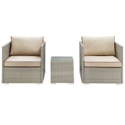 Repose 3 Piece Outdoor Sectional Set - Default Title