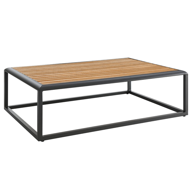Stance Outdoor Patio Aluminum Coffee Table - Gray Natural