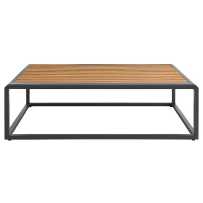 Stance Outdoor Patio Aluminum Coffee Table - Gray Natural