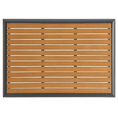 Stance Outdoor Patio Aluminum Coffee Table - Gray Natural