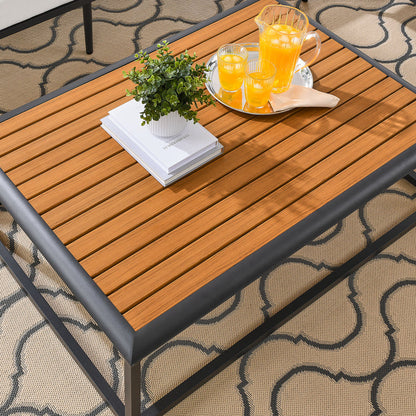 Stance Outdoor Patio Aluminum Coffee Table - Gray Natural