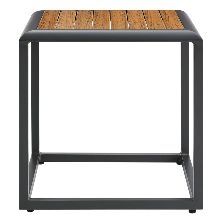 Stance Outdoor Patio Aluminum Side Table - Gray Natural