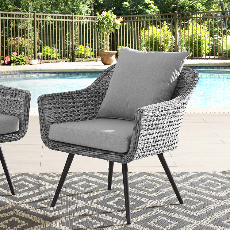 Endeavor Outdoor Patio Wicker Rattan Armchair - Default Title