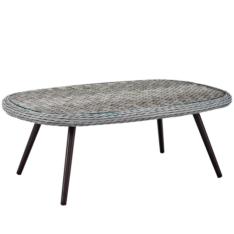 Endeavor Outdoor Patio Wicker Rattan Coffee Table - Default Title