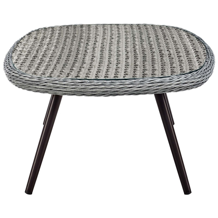 Endeavor Outdoor Patio Wicker Rattan Coffee Table - Default Title