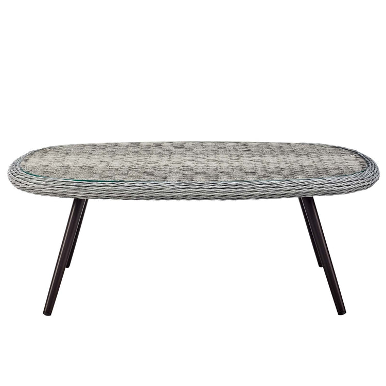 Endeavor Outdoor Patio Wicker Rattan Coffee Table - Default Title