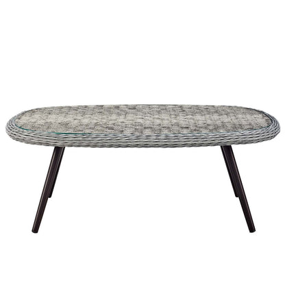 Endeavor Outdoor Patio Wicker Rattan Coffee Table - Default Title