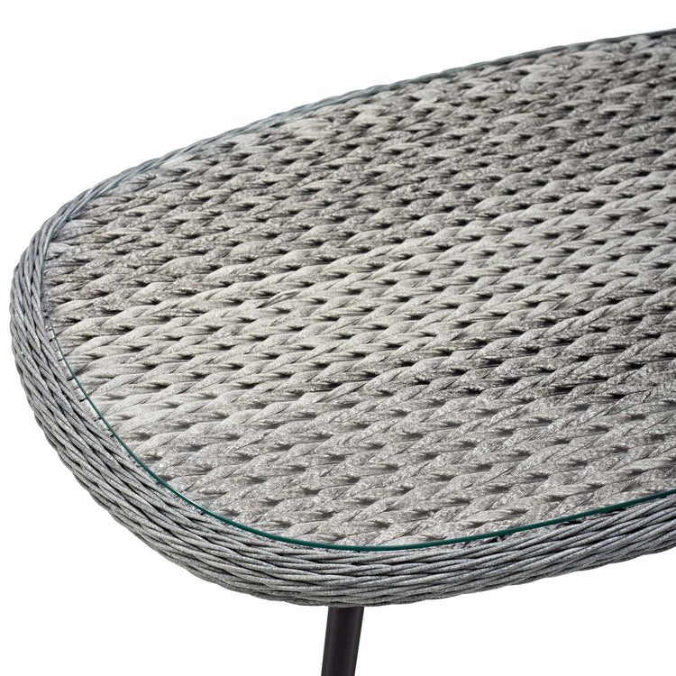 Endeavor Outdoor Patio Wicker Rattan Coffee Table - Default Title