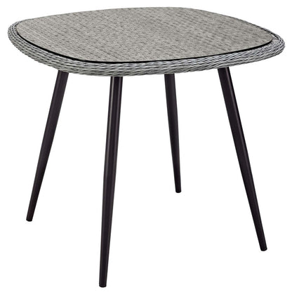 Endeavor 36" Outdoor Patio Wicker Rattan Dining Table - Default Title