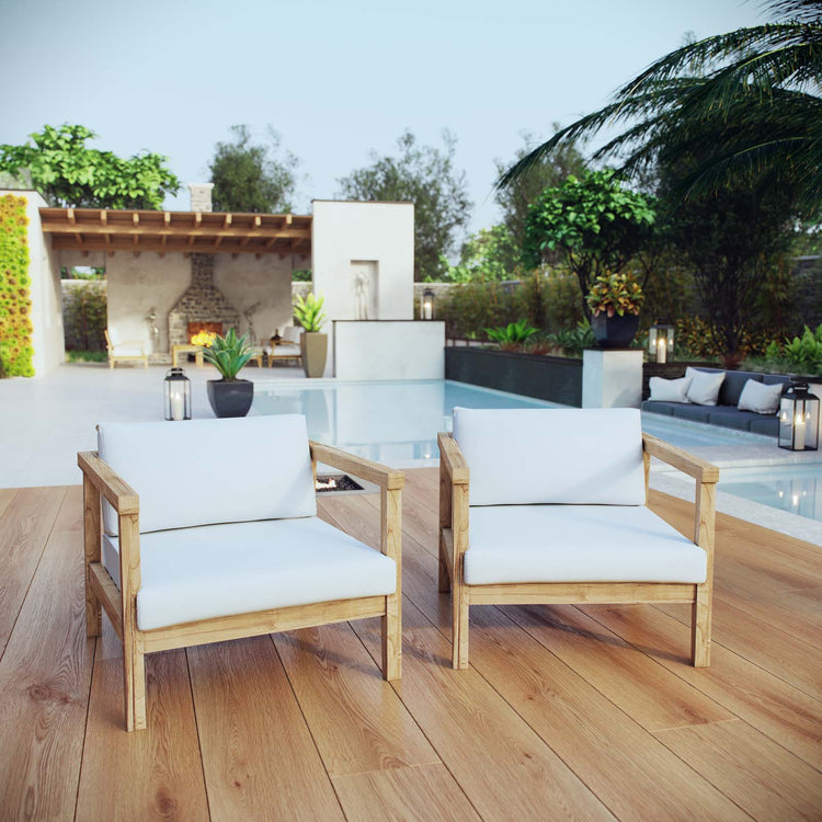 Bayport 2 Piece Outdoor Patio Teak Set - Default Title