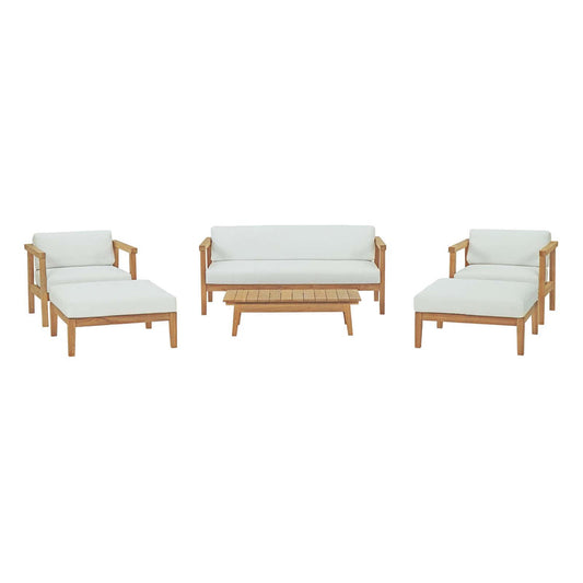 Bayport 6 Piece Outdoor Patio Teak Set - Default Title