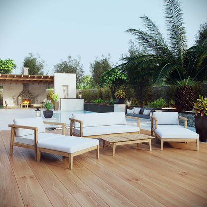 Bayport 6 Piece Outdoor Patio Teak Set - Default Title
