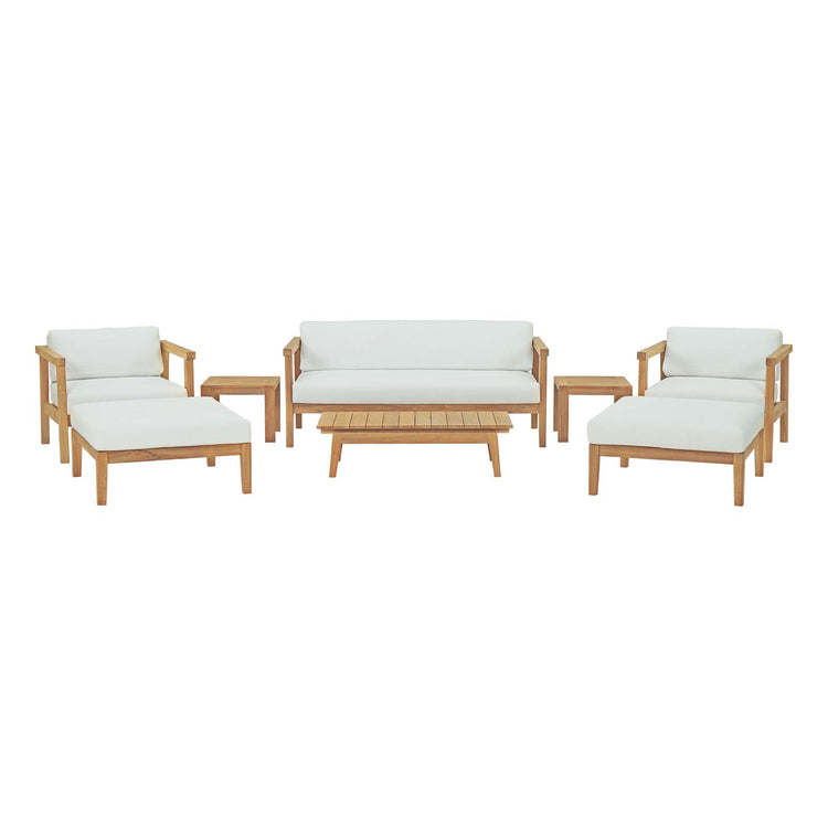 Bayport 8 Piece Outdoor Patio Teak Set - Default Title