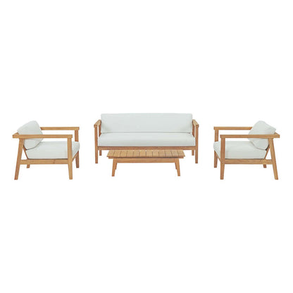 Bayport 4 Piece Outdoor Patio Teak Set - Default Title