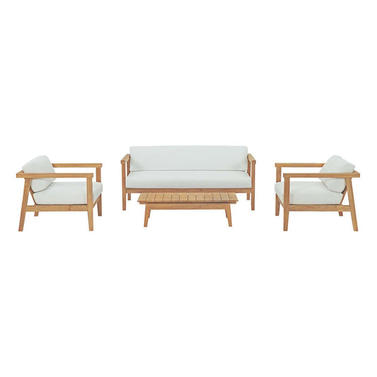 Bayport 4 Piece Outdoor Patio Teak Set - Default Title