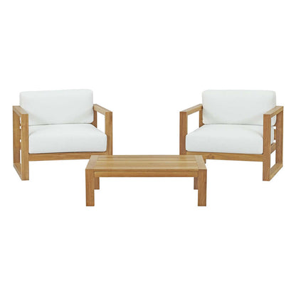 Upland 3 Piece Outdoor Patio Teak Set - Default Title
