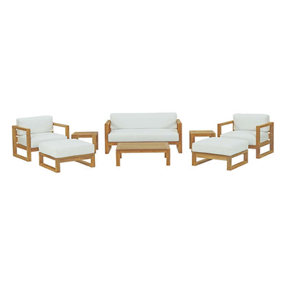 Upland 8 Piece Outdoor Patio Teak Set - Default Title