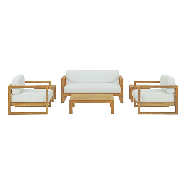 Upland 6 Piece Outdoor Patio Teak Set - Default Title