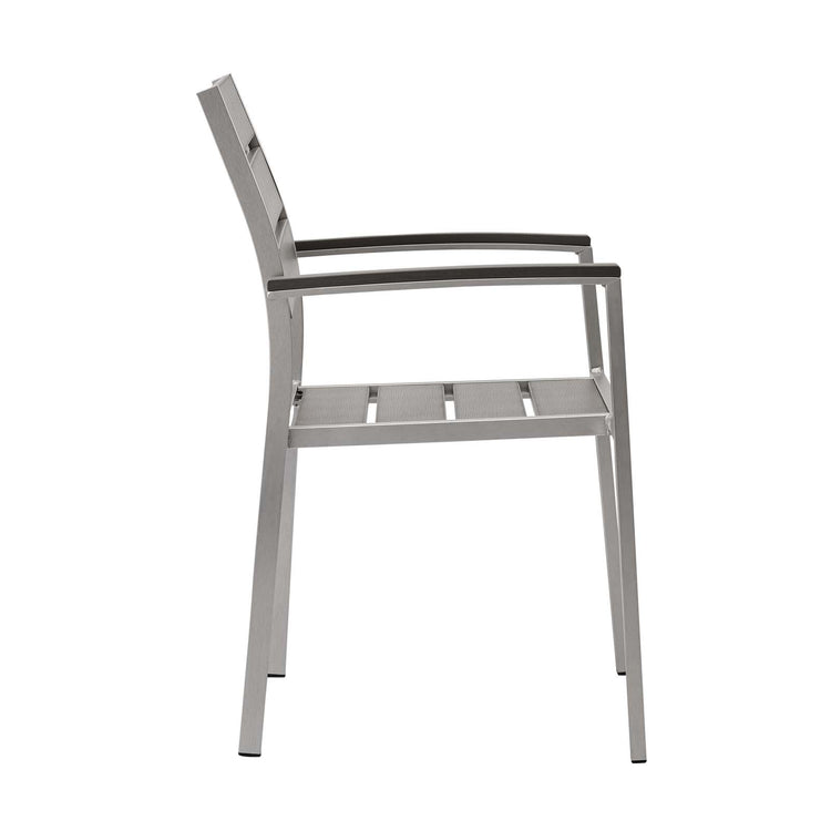 Shore Outdoor Patio Aluminum Dining Armchair - Default Title