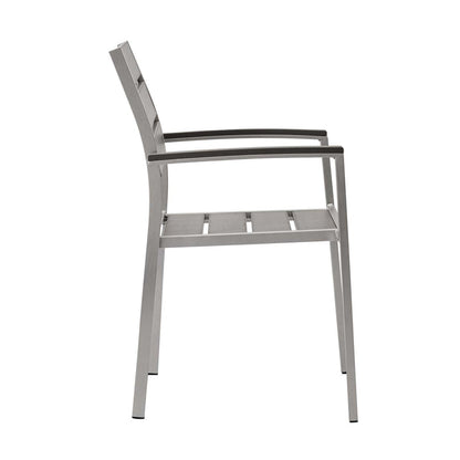 Shore Outdoor Patio Aluminum Dining Armchair - Default Title