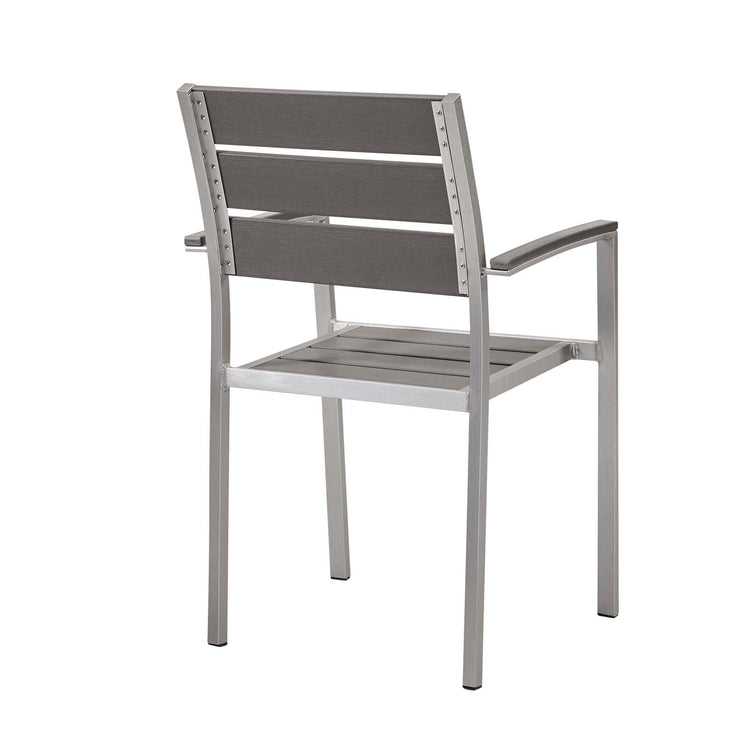 Shore Outdoor Patio Aluminum Dining Armchair - Default Title