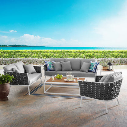 Stance 6 Piece Outdoor Aluminum Sectional Sofa Set - Default Title
