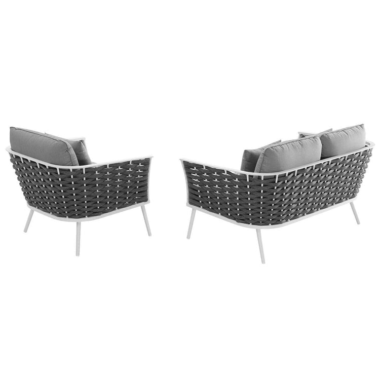 Stance 2 Piece Outdoor Aluminum Sectional Sofa Set - Default Title