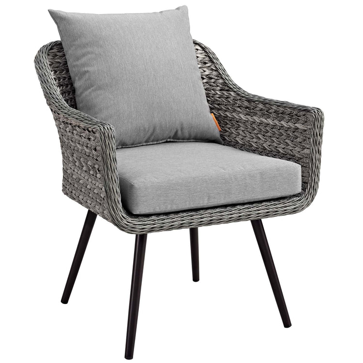 Endeavor 2 Piece Outdoor Patio Wicker Rattan Loveseat and Armchair Set - Default Title