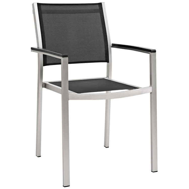 Shore 5 Piece Outdoor Patio Aluminum Dining Set - Default Title