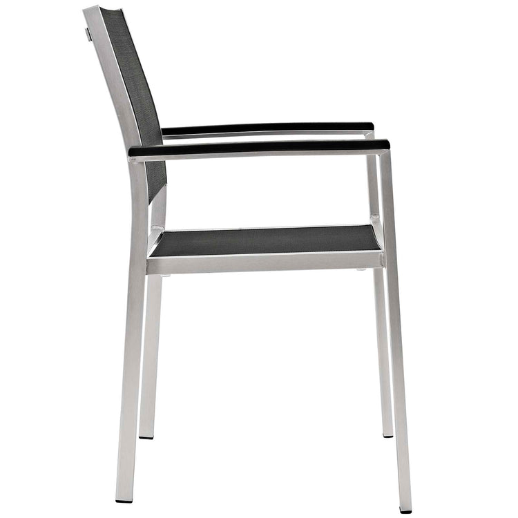 Shore 5 Piece Outdoor Patio Aluminum Dining Set - Default Title