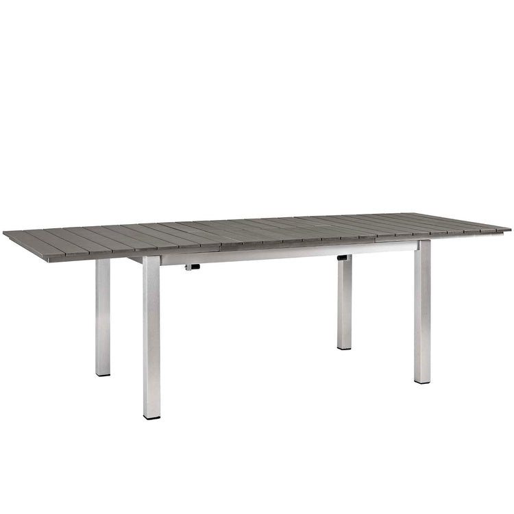 Shore 5 Piece Outdoor Patio Aluminum Dining Set - Default Title