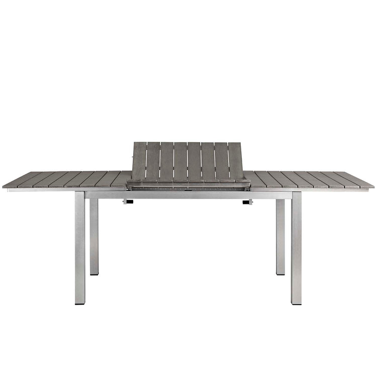 Shore 5 Piece Outdoor Patio Aluminum Dining Set - Default Title