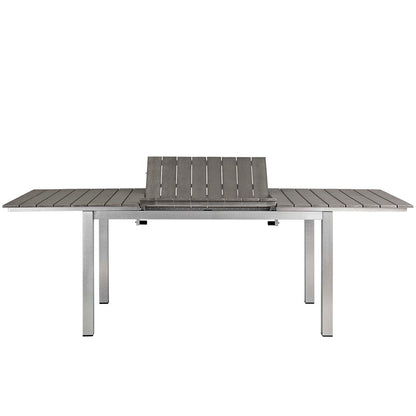 Shore 5 Piece Outdoor Patio Aluminum Dining Set - Default Title