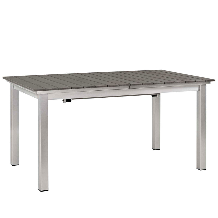Shore 5 Piece Outdoor Patio Aluminum Dining Set - Default Title
