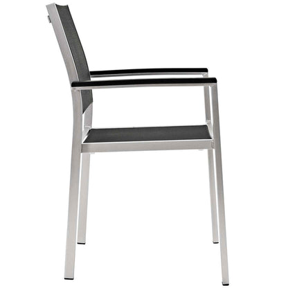 Shore 7 Piece Outdoor Patio Aluminum Dining Set - Default Title