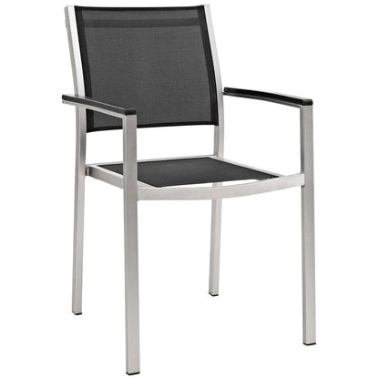 Shore 9 Piece Outdoor Patio Aluminum Dining Set - Default Title
