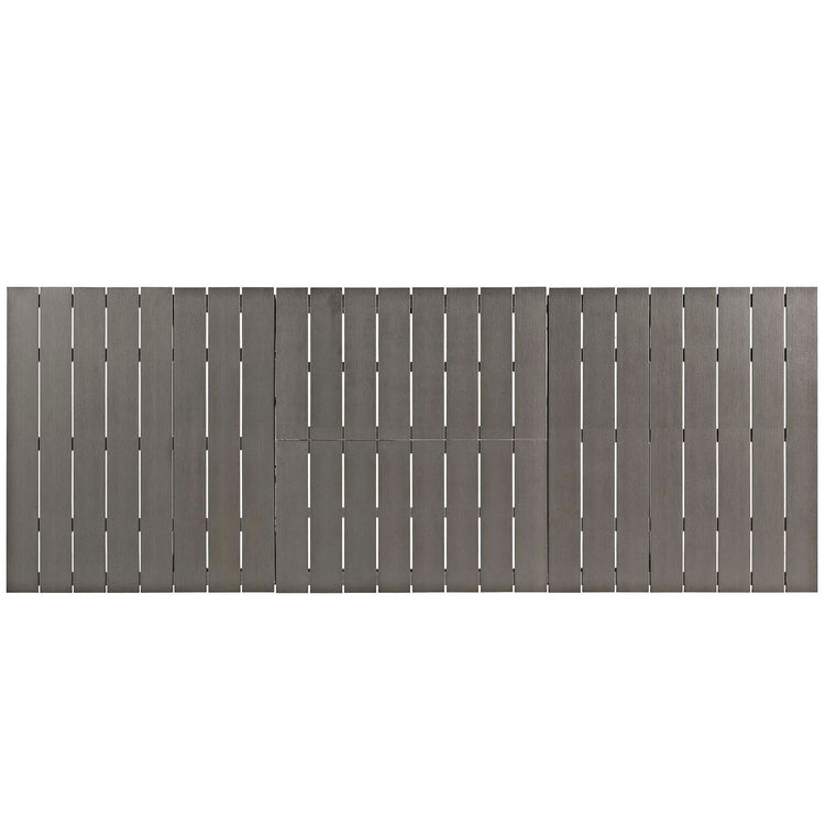 Shore 9 Piece Outdoor Patio Aluminum Dining Set - Default Title