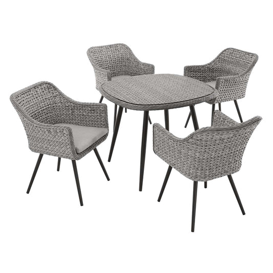 Endeavor 5 Piece Outdoor Patio Wicker Rattan Dining Set - Default Title