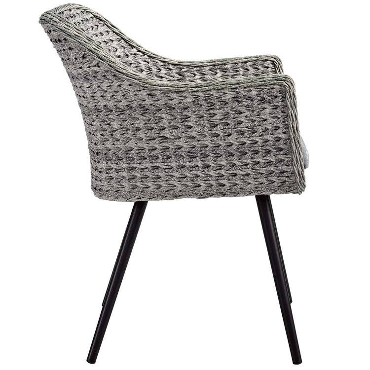 Endeavor 5 Piece Outdoor Patio Wicker Rattan Dining Set - Default Title