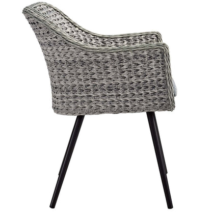 Endeavor 5 Piece Outdoor Patio Wicker Rattan Dining Set - Default Title