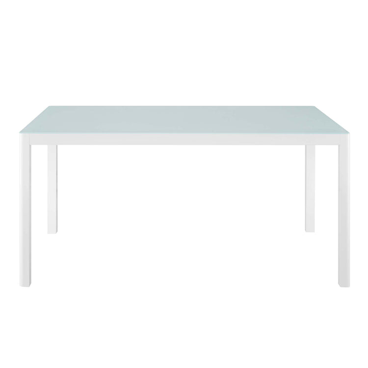 Raleigh 59" Outdoor Patio Aluminum Dining Table - Default Title