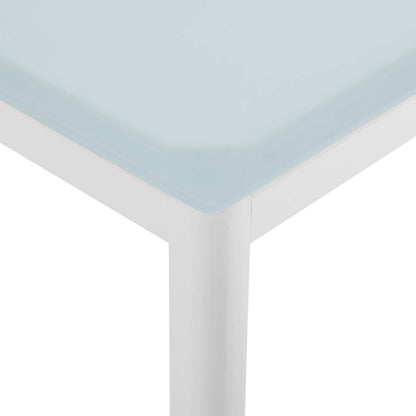 Raleigh 59" Outdoor Patio Aluminum Dining Table - Default Title