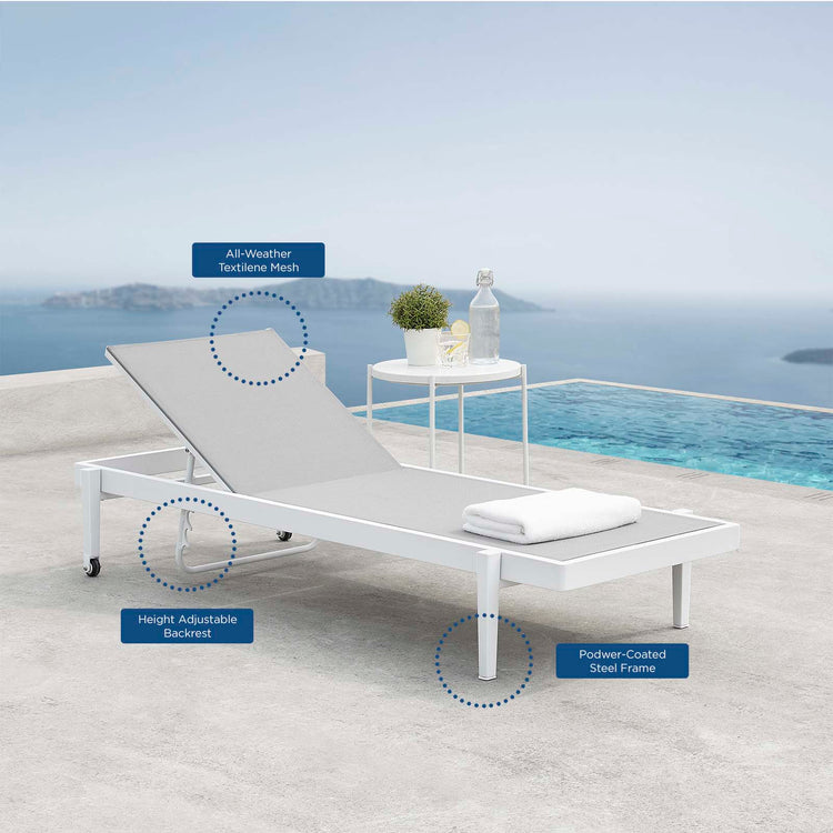 Charleston Outdoor Patio Chaise Lounge Chair - Default Title