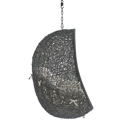 Hide Sunbrella® Fabric Swing Outdoor Patio Lounge Chair Without Stand - Gray Beige