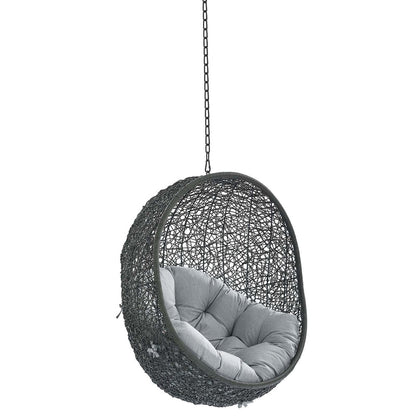 Hide Sunbrella® Fabric Swing Outdoor Patio Lounge Chair Without Stand - Gray Gray