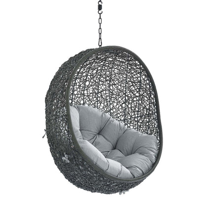 Hide Sunbrella® Fabric Swing Outdoor Patio Lounge Chair Without Stand - Gray Gray