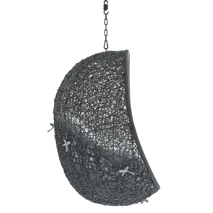 Hide Sunbrella® Fabric Swing Outdoor Patio Lounge Chair Without Stand - Gray Gray