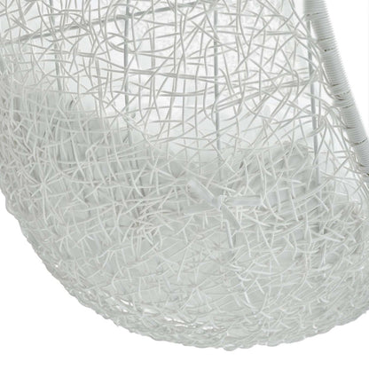 Hide Sunbrella® Fabric Swing Outdoor Patio Lounge Chair Without Stand - White White